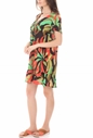 MISS BIKINI-Γυναικείο μίνι beachwear φόρεμα MISS BIKINI SEAC φλοράλ